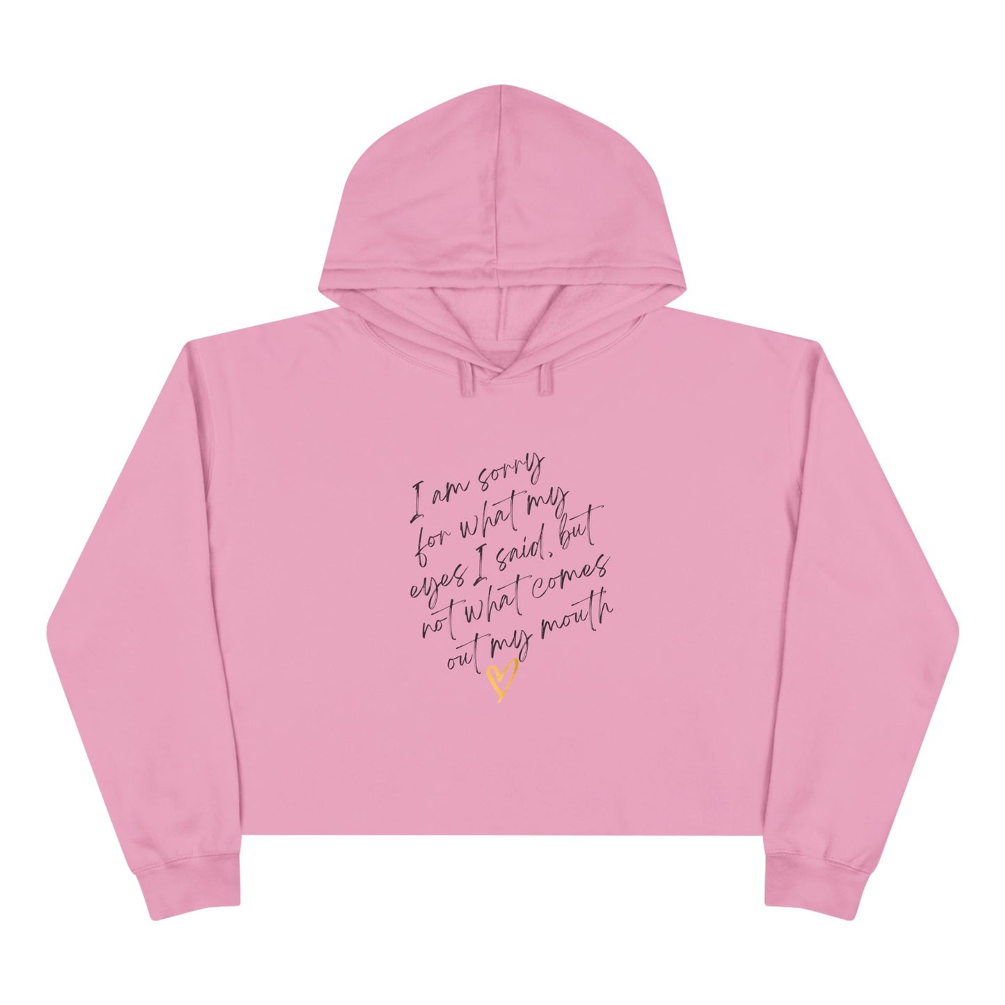 Crop Hoodie with Inspirational Quote, Comfortable Sweatshirt, Gift for Her, Relaxed Fashion, Daily Wear, Positive Affirmation