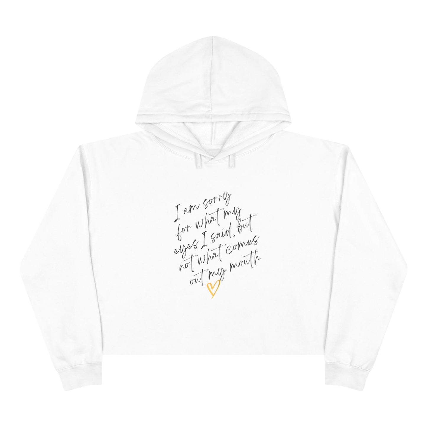 Crop Hoodie with Inspirational Quote, Comfortable Sweatshirt, Gift for Her, Relaxed Fashion, Daily Wear, Positive Affirmation