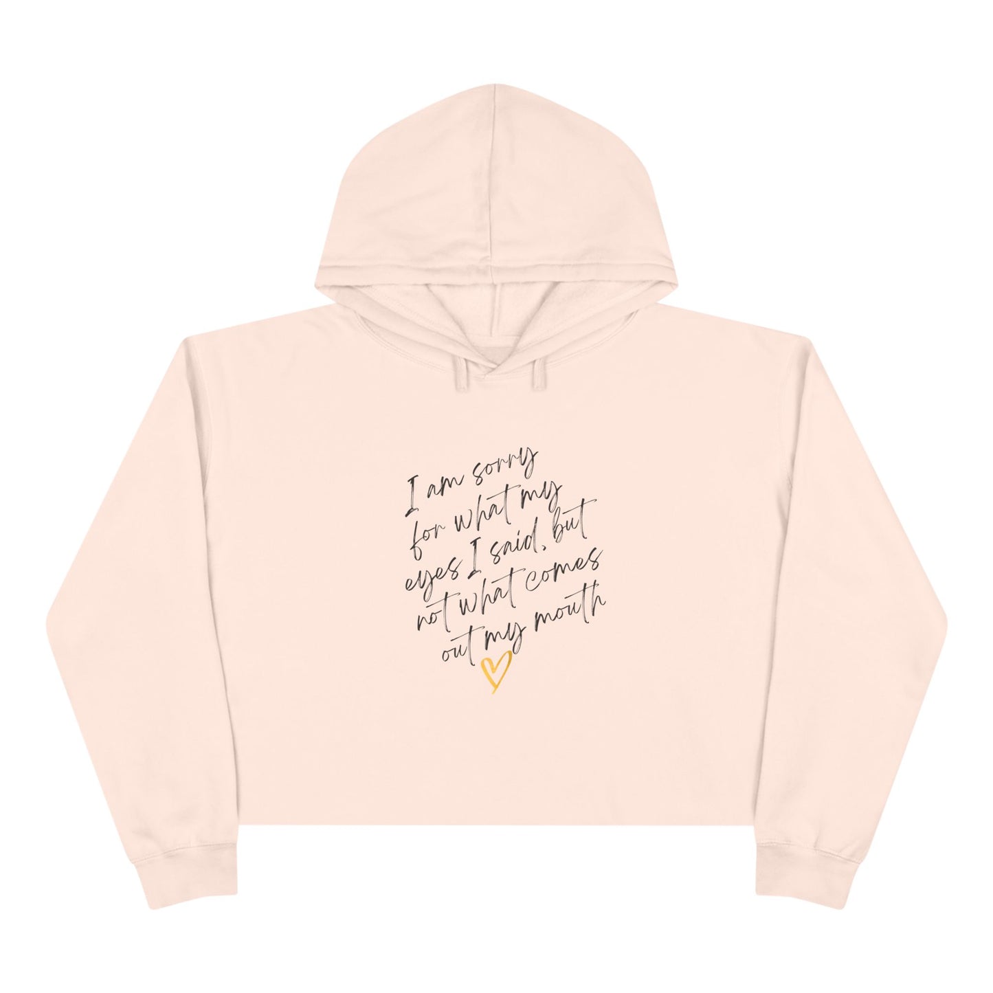 Crop Hoodie with Inspirational Quote, Comfortable Sweatshirt, Gift for Her, Relaxed Fashion, Daily Wear, Positive Affirmation