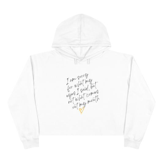 Crop Hoodie with Inspirational Quote, Comfortable Sweatshirt, Gift for Her, Relaxed Fashion, Daily Wear, Positive Affirmation
