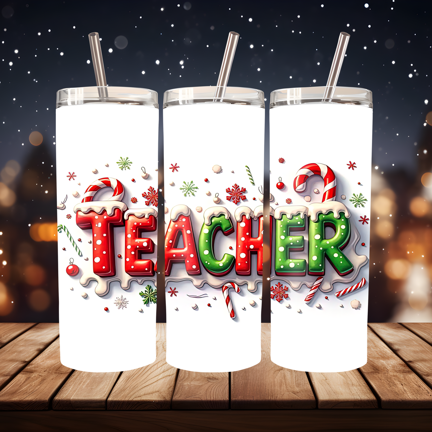 Christmas Teacher Tumbler